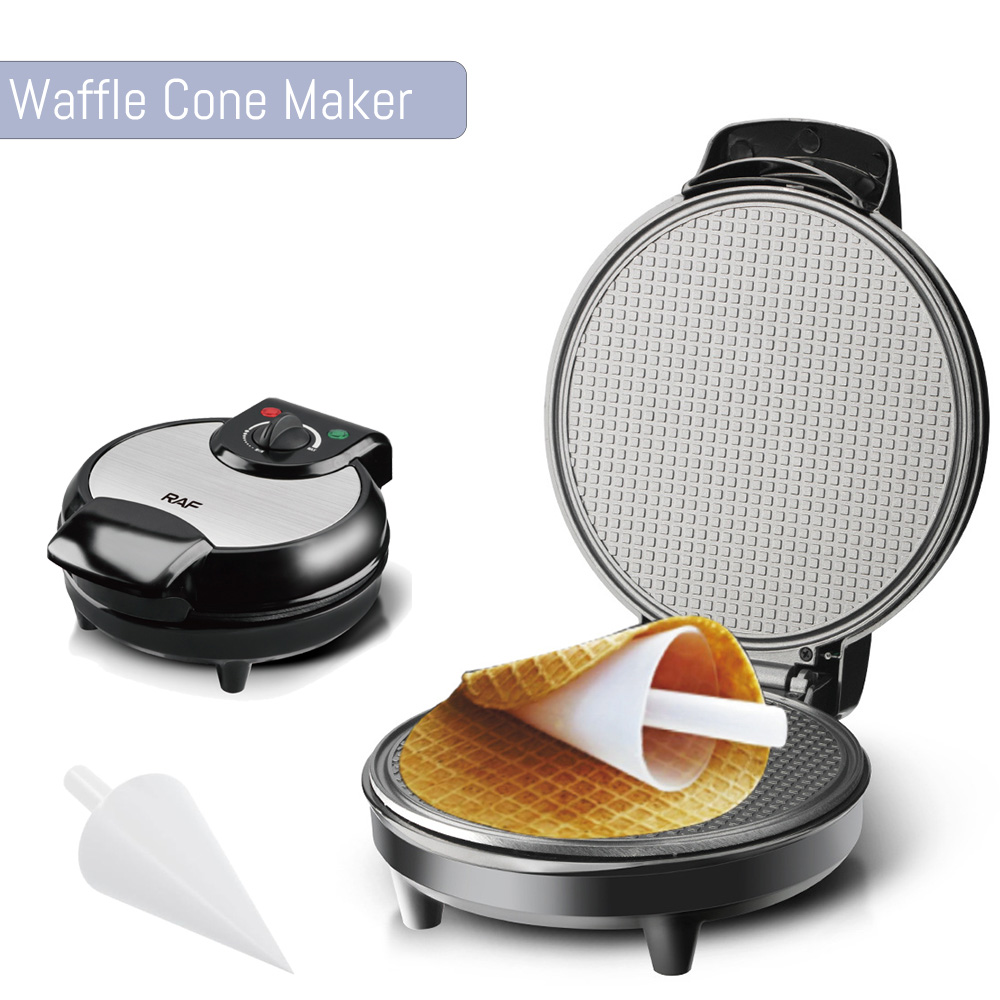 Ice Cream Maker Electric - ELectric Waffle Cone Maker Machine with