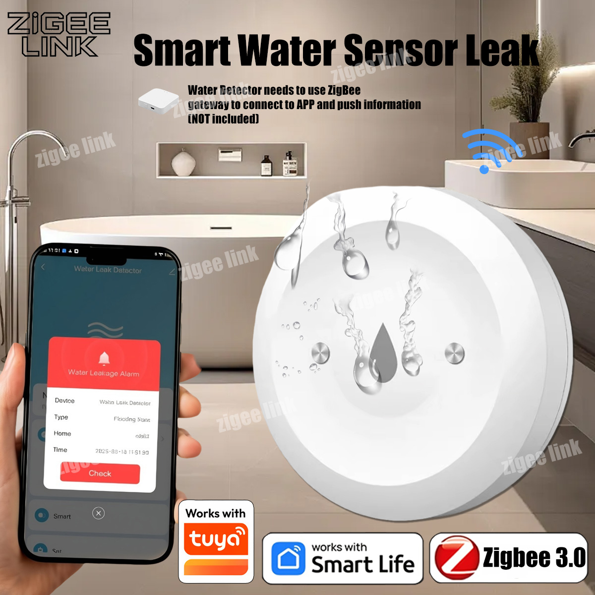 Smart Water Leak Sensor For Tu - огляд і ціна Kitchen Appliances Video
