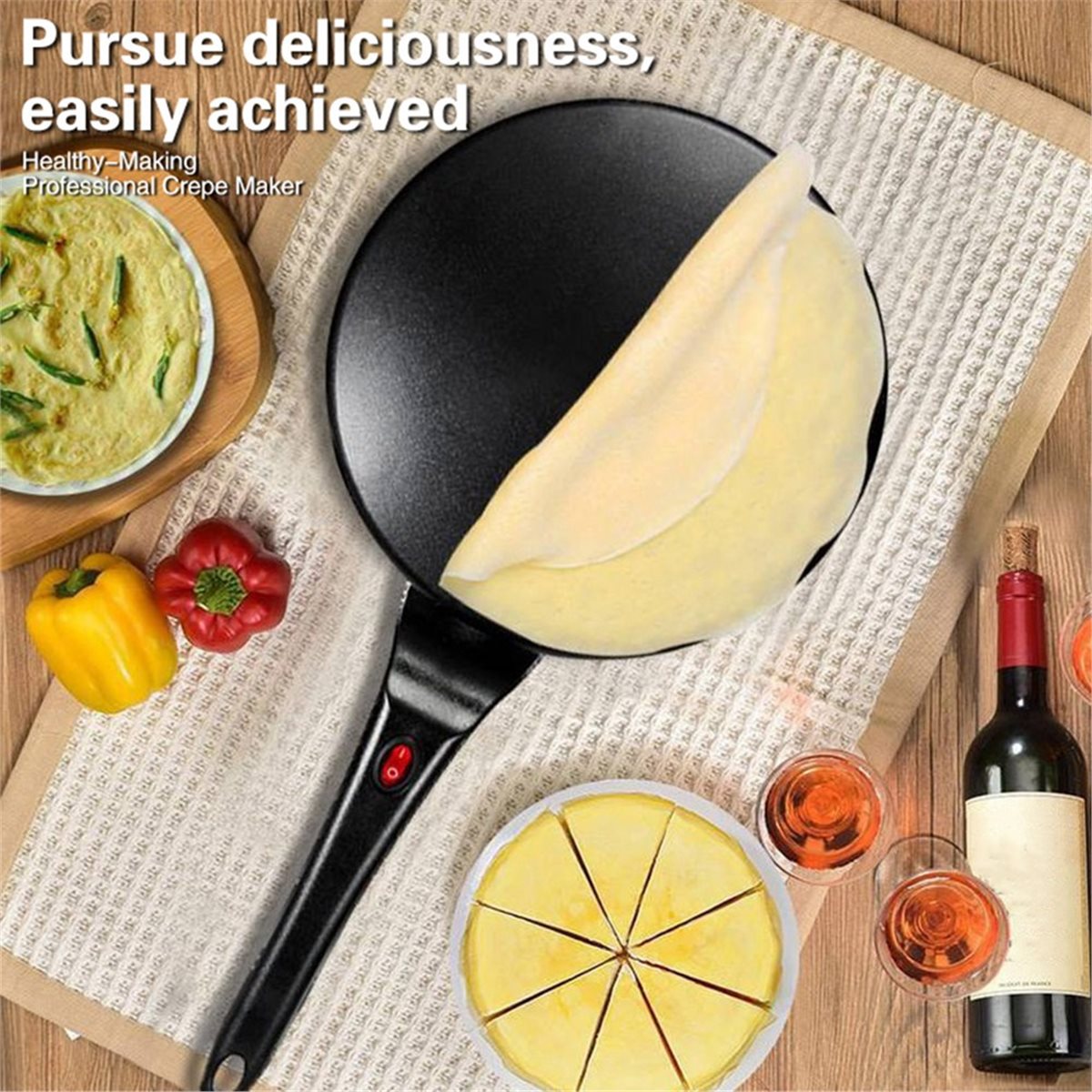 M10K Crepe Maker Electric, Cre - огляд і ціна Crepe Maker Non Stick
