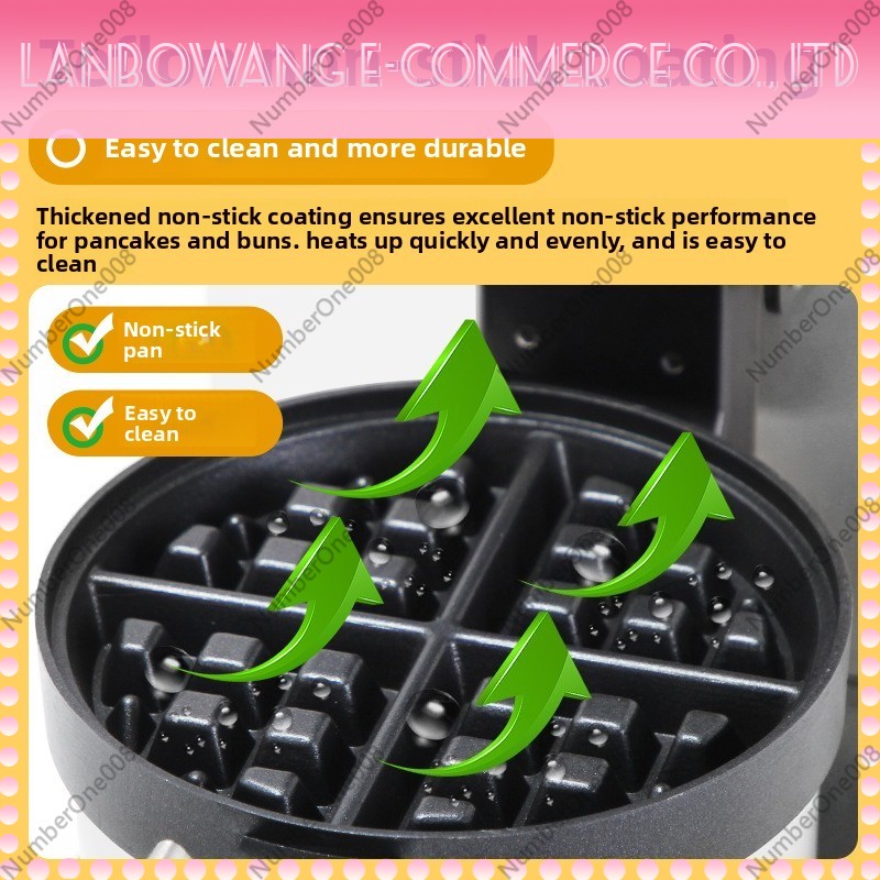 Rotating Waffle Maker Griddle  - огляд і ціна Crepe Maker Non Stick