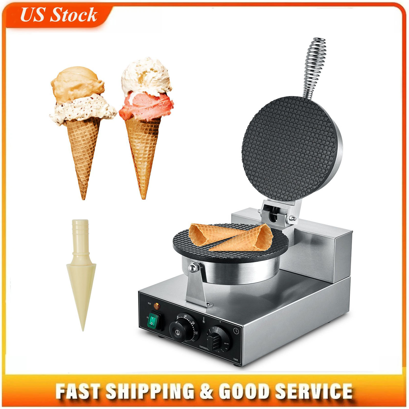 Electric Ice Cream Cone Maker, - огляд і ціна Ice Cream Maker Electric